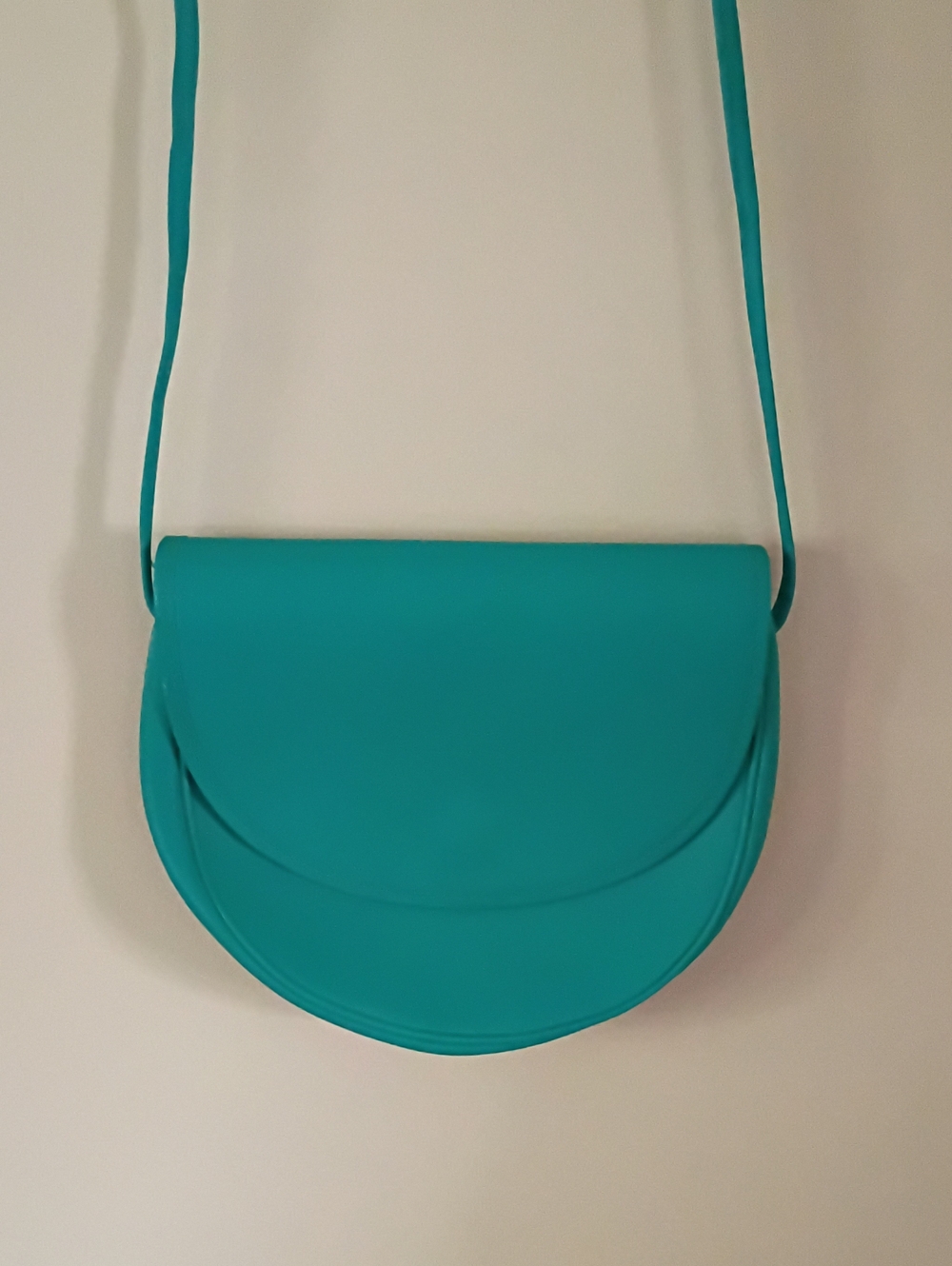 Laura Ashley Teal Crossbody Saddle Bag